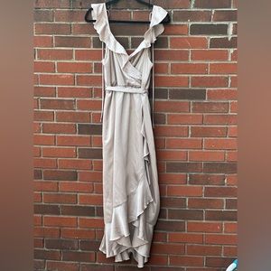 Mumu Champagne Bridesmaid Dress